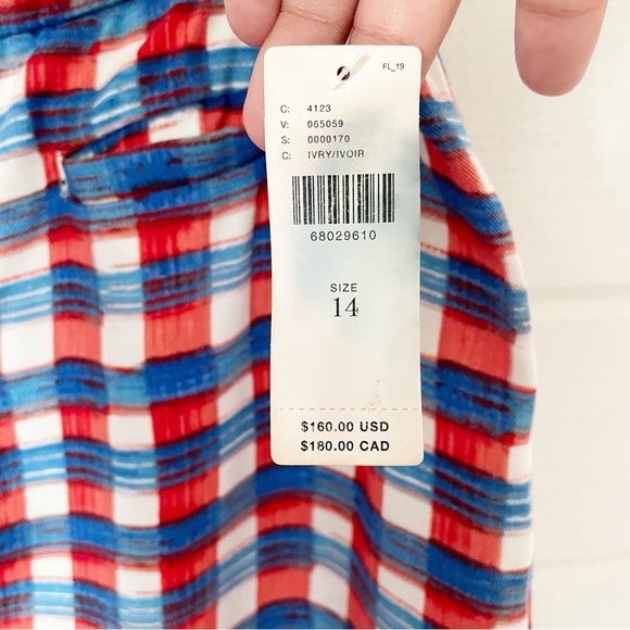 NWT Anthropologie Maeve Escape Printed High Rise Wide Leg Pants Size 14 - Picture 11 of 16